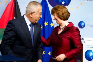 Mr Salam Fayyad, Palestinian Prime Minister; Ms. Catherine Ashton, High Representative of the EU for Foreign Affairs and Security Policy. Credit: European Union